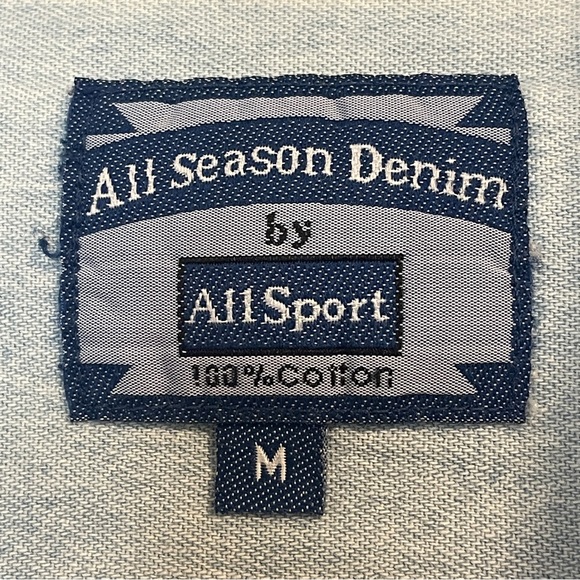 Light Blue Hidden Cat Embroidered Collar Long Sleeve Button Down Shirt - Picture 3 of 5